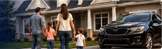 Family and car
